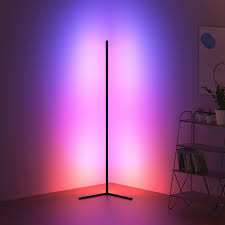 Smart RGB LED Corner Floor Lamp